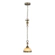 Beaumont Lane Mini Pendant in Palacial Bronze with Gilded Accents