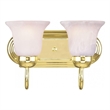 Beaumont Lane 2 Light Bath Light in Polished Brass