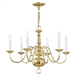 Beaumont Lane 6 Light Chandelier in Polished Brass