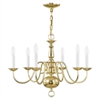 Beaumont Lane 6 Light Chandelier in Polished Brass