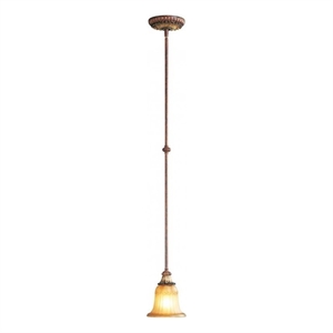 Beaumont Lane Mini Pendant in Verona Bronze and Aged Gold Leaf