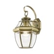 Beaumont Lane Outdoor Wall Lantern in Antique Brass