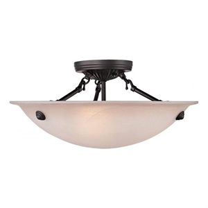 Beaumont Lane 3 Light Ceiling Mount in Bronze