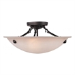 Beaumont Lane 3 Light Ceiling Mount in Bronze