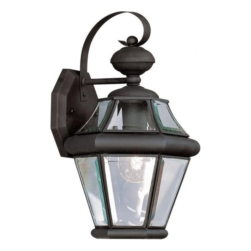Beaumont Lane Outdoor Wall Lantern in Black