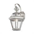 Beaumont Lane Outdoor Wall Lantern in Brushed Nickel