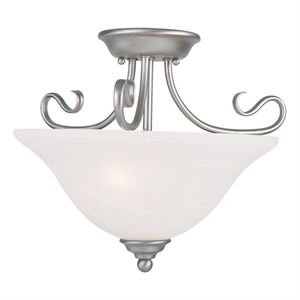 Beaumont Lane 2 Light Ceiling Mount in Brushed Nickel