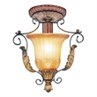 Beaumont Lane Ceiling Mount in Verona Bronze and Aged Gold Leaf
