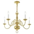 Beaumont Lane 5 Light Chandelier in Polished Brass