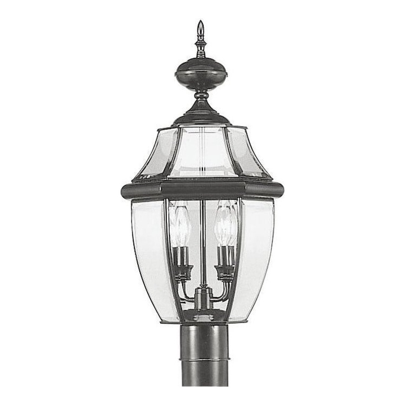Beaumont Lane 2 Light Outdoor Post Head in Black