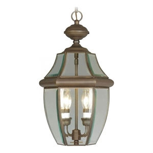 Beaumont Lane 2 Light Outdoor Chain Hang in Imperial Bronze