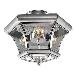 Beaumont Lane 3 Light Ceiling Mount in Brushed Nickel