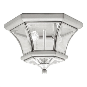 Beaumont Lane 2 Light Ceiling Mount in Brushed Nickel