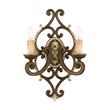 Beaumont Lane 2 Light Wall Sconce in Bronze and Gilded Accents
