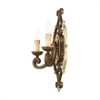 Beaumont Lane 2 Light Wall Sconce in Bronze and Gilded Accents