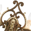 Beaumont Lane 2 Light Wall Sconce in Bronze and Gilded Accents