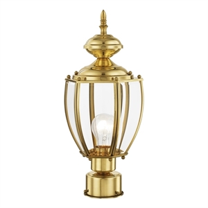 Beaumont Lane Outdoor Post Head in Polished Brass