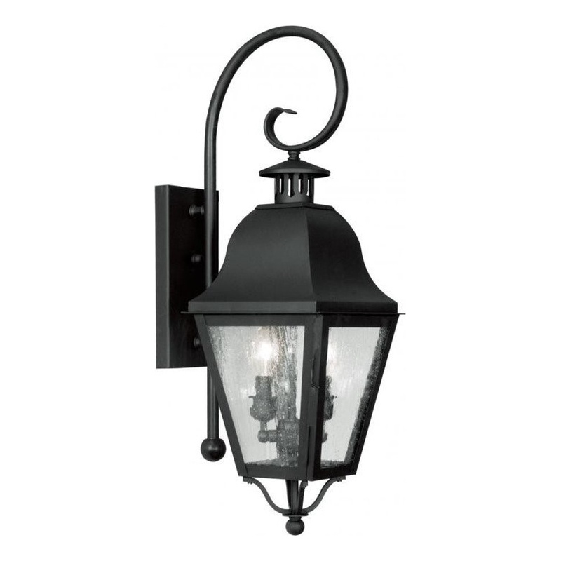 Beaumont Lane 2 Light Outdoor Wall Lantern in Black