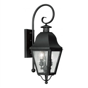 Beaumont Lane 2 Light Outdoor Wall Lantern in Black