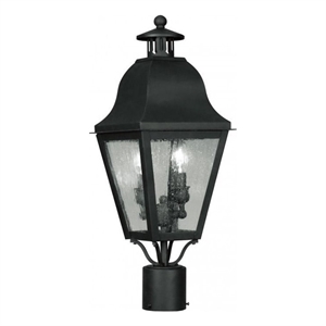 Beaumont Lane 2 Light Outdoor Post Head in Black