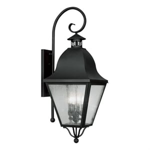 Beaumont Lane 4 Light Outdoor Wall Lantern in Black