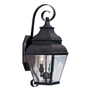 Beaumont Lane 2 Light Outdoor Wall Lantern in Bronze