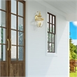 Beaumont Lane 3 Light Outdoor Wall Lantern in Polished Brass