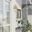 Beaumont Lane 3 Light Outdoor Wall Lantern in Polished Brass