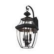 Beaumont Lane 3 Light Outdoor Wall Lantern in Black
