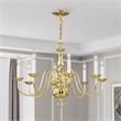 Beaumont Lane 8 Light Chandelier in Polished Brass