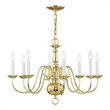 Beaumont Lane 8 Light Chandelier in Polished Brass