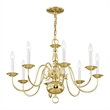 Beaumont Lane 8 Light Chandelier in Polished Brass