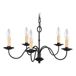 Beaumont Lane 5 Light Chandelier in Black