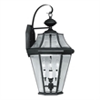 Beaumont Lane 3 Light Outdoor Wall Lantern in Black