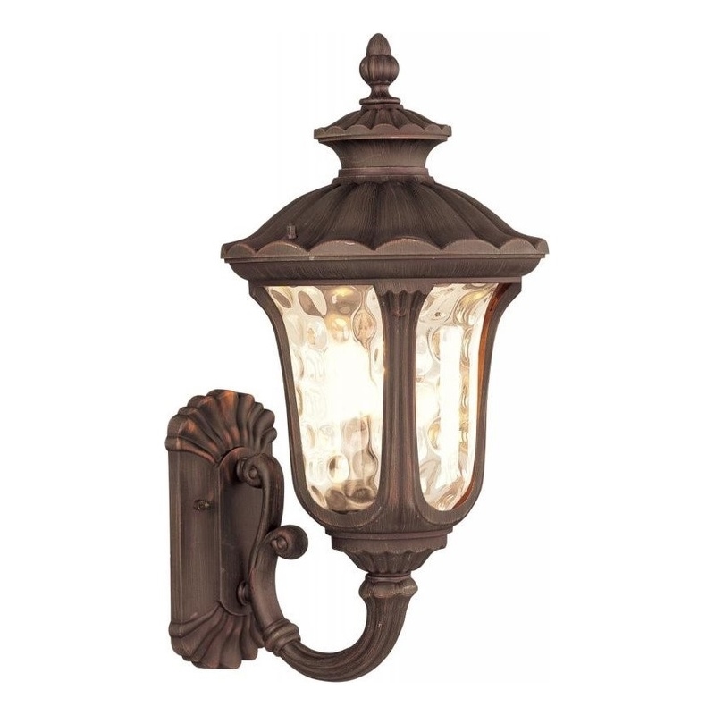 Beaumont Lane 3 Light Outdoor Wall Lantern in Imperial Bronze