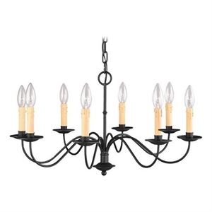 Beaumont Lane 8 Light Chandelier in Black