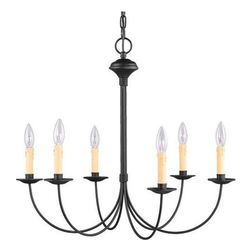 Beaumont Lane 6 Light Chandelier in Black