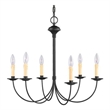 Beaumont Lane 6 Light Chandelier in Black