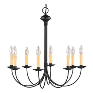 Beaumont Lane 8 Light Chandelier in Black