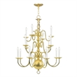 Beaumont Lane 16 Light Chandelier in Polished Brass