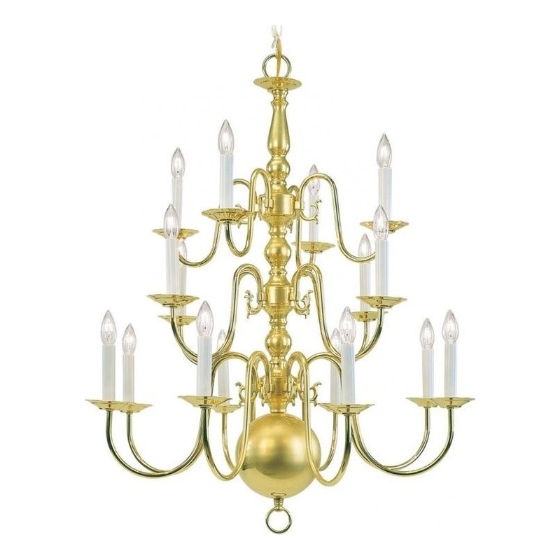 Beaumont Lane 16 Light Chandelier in Polished Brass