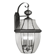 Beaumont Lane 4 Light Outdoor Wall Lantern in Black