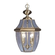 Beaumont Lane 2 Light Outdoor Chain Hang in Antique Brass