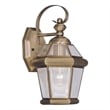 Beaumont Lane Outdoor Wall Lantern in Antique Brass