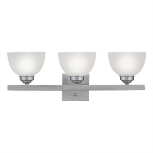 Beaumont Lane 3 Light Bath Light in Brushed Nickel