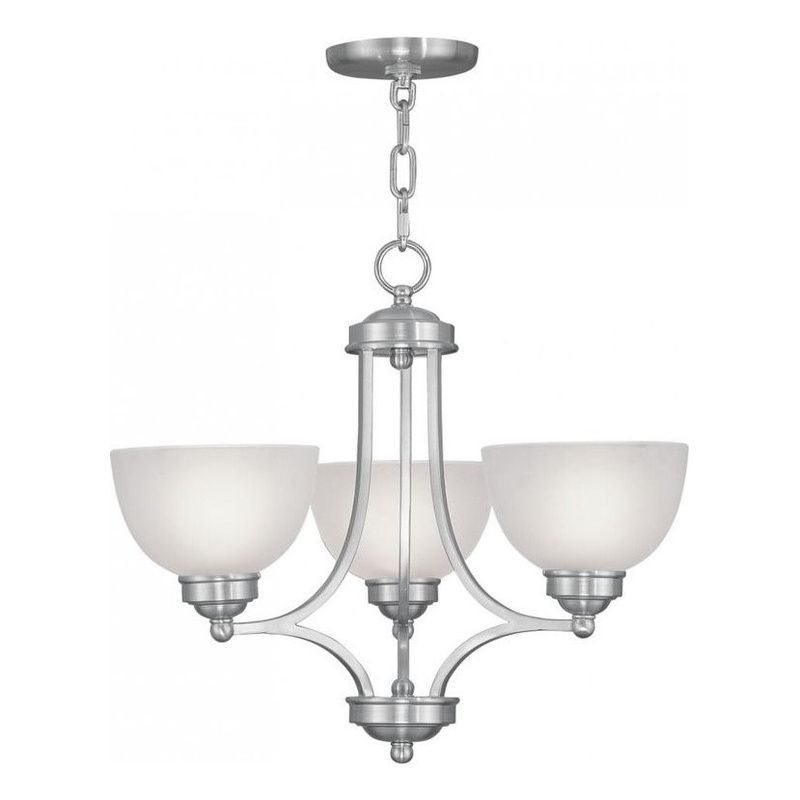 Beaumont Lane 3 Light Chandelier in Brushed Nickel