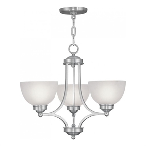 Beaumont Lane 3 Light Chandelier in Brushed Nickel