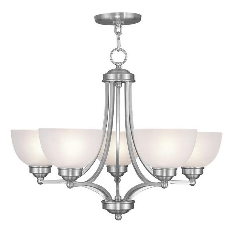Beaumont Lane 5 Light Chandelier in Brushed Nickel