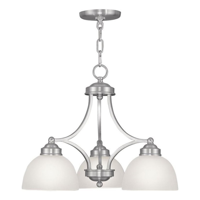 Beaumont Lane 3 Light Chandelier in Brushed Nickel