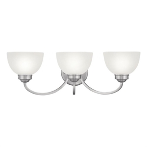 Beaumont Lane 3 Light Bath Light in Brushed Nickel